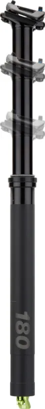 Echt OneUp Components Dropper Post V3 180 mm Vario-Sattelstütze - black | 465 mm | 30,9 mm | 0 mm | ohne