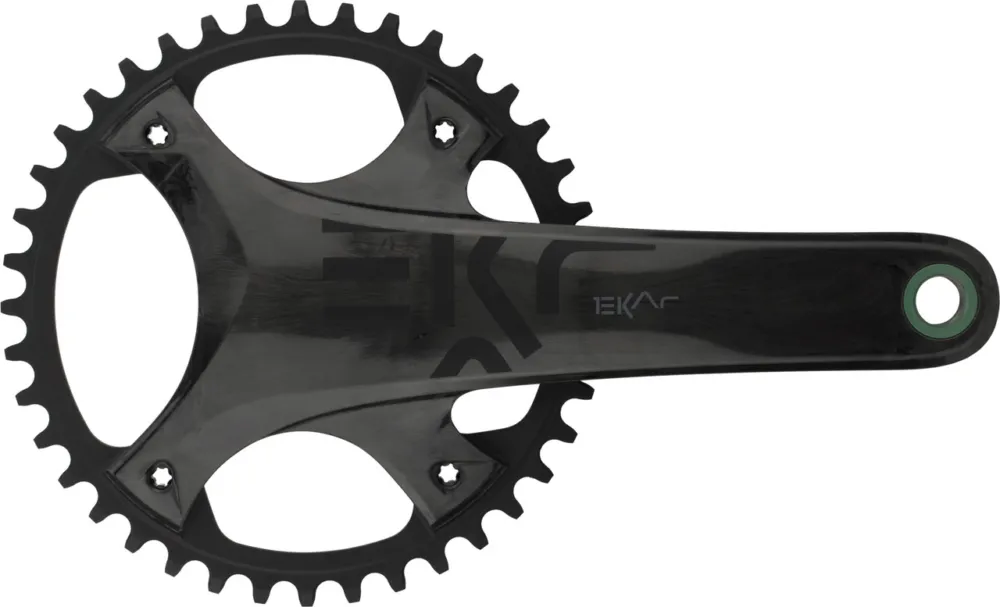 Zertifiziert Campagnolo Ekar Ultra Torque Carbon 13-fach Kurbelgarnitur - carbon | 170,0 mm | 44