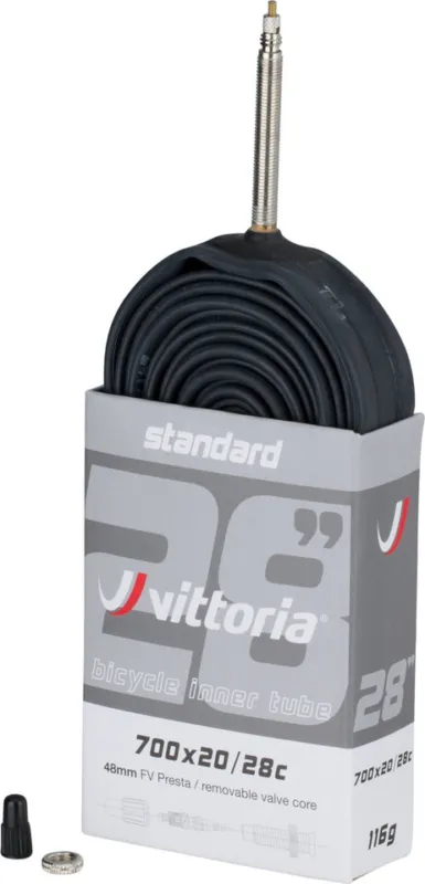 Vittoria Schlauch Standard für 28" - universal | SV | 20-622 bis 28-622 | 20-28 x 622 SV 48 mm | 48 mm Kostenloser Versand