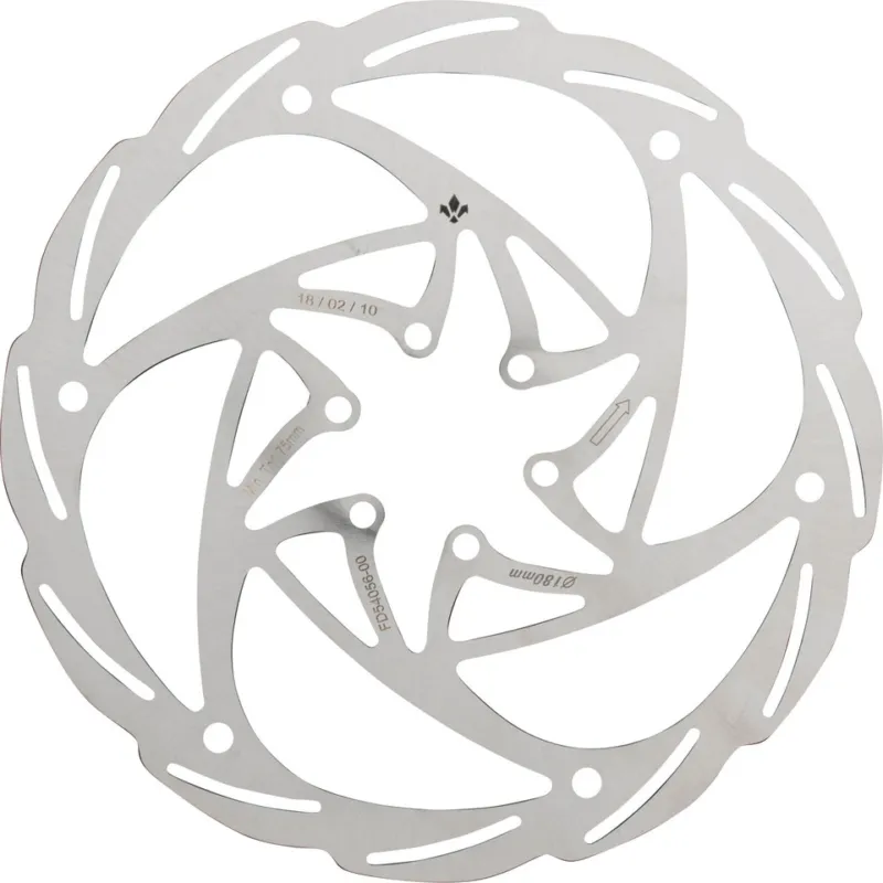 Top-Seller Formula Monolitic Bremsscheibe 6-Loch - silver | 180 mm
