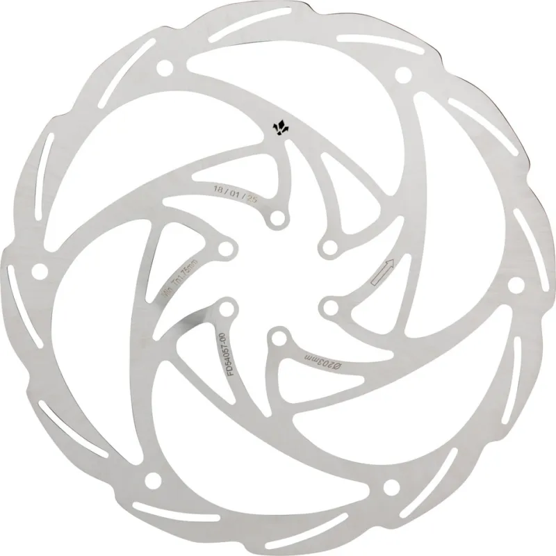 Gratis Versand Formula Monolitic Bremsscheibe 6-Loch - silver | 203 mm