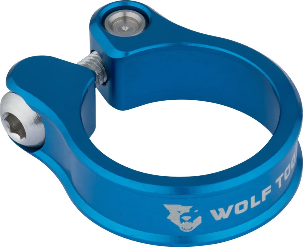 Sonderangebot Wolf Tooth Components Sattelklemme - blue | 31,8 mm