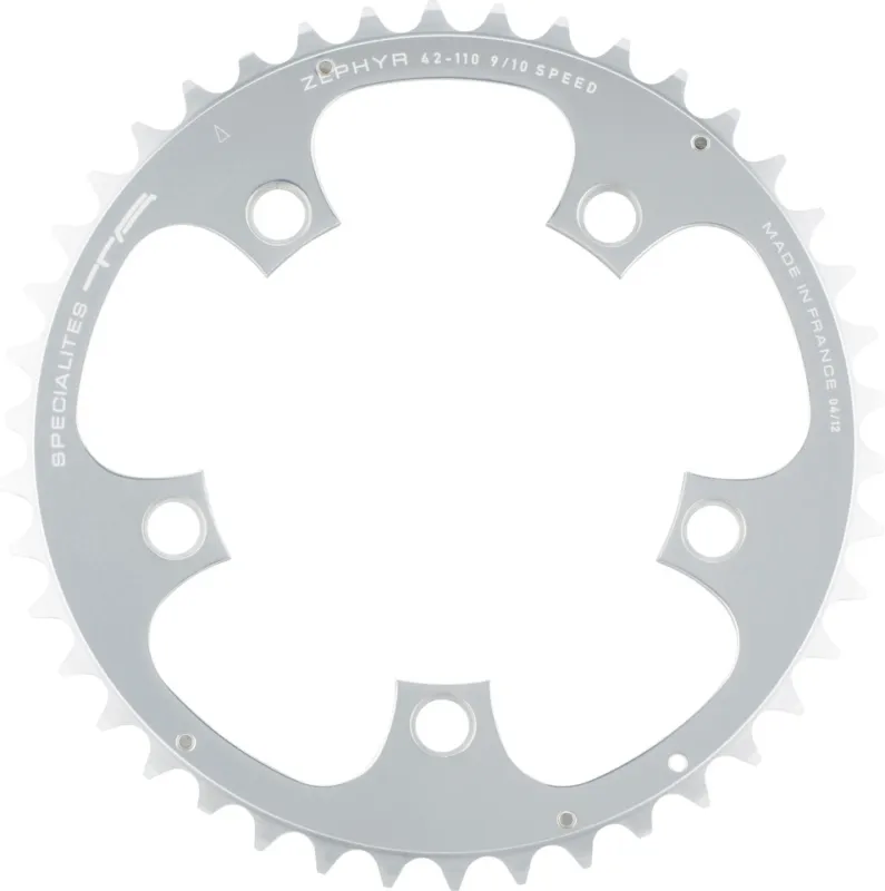 Jetzt Kaufen TA Kettenblatt Zephyr, 5-Arm, außen, 110 mm Lochkreis - silber | 42 Z