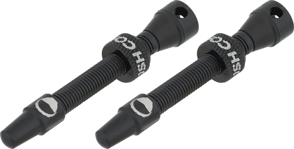 CushCore Tubeless Ventil 44 mm 2er-Set - titan Solange Der Vorrat Reicht