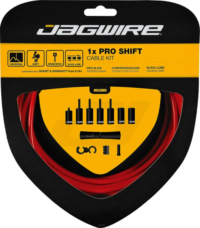 Jagwire 1X Pro Schaltzugset - red Highlight