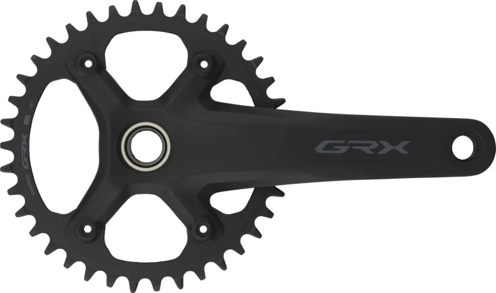 Angebot Shimano GRX Kurbelgarnitur FC-RX610-1 Hollowtech II - schwarz | 170,0 mm | 38