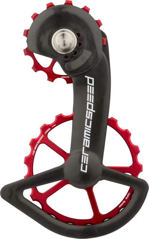 CeramicSpeed OSPW Coated Schalträdchen-System für Shimano R9100 / R8000-SS - red | 13 Zähne (Leitrolle )/19 Zähne (Spannrolle ) Preis Gesenkt