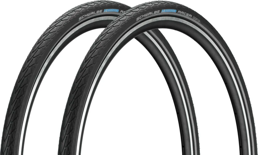 Mega-Angebot Schwalbe Marathon Racer 28" Drahtreifen 2er-Set - schwarz-reflex | 28 " | 35 mm | 35-622 | 1.35 "