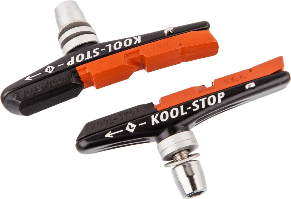 Preisreduziert Kool Stop Bremsschuhe Cartridge H5 V-Brake - schwarz-lachs