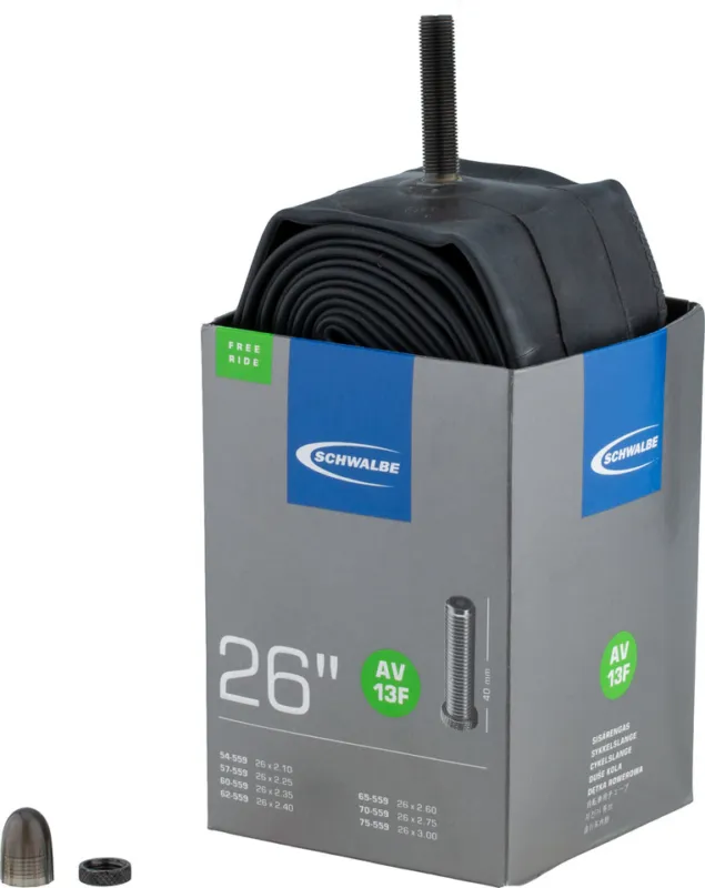 Schwalbe Schlauch 13F für 26" - universal | AV | 54-559 bis 75-559 | 26 x 2,1-3,0 AV | 40 mm Neuheit