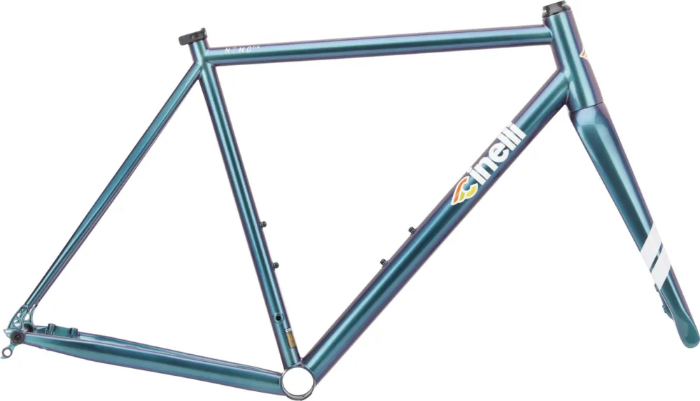 Billig Cinelli Nemo TIG Road Disc II Rahmenkit - green-pink | 1 1\\/8" - 1,5" tapered | XXL | 45 mm