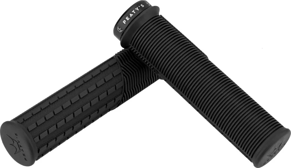 Nur Für Kurze Zeit Peaty's Monarch Grips Mushroom Lock-On Lenkergriffe - black | thin