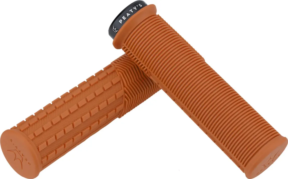 Peaty's Monarch Grips Mushroom Lock-On Lenkergriffe - mango | thick Kostenloser Versand