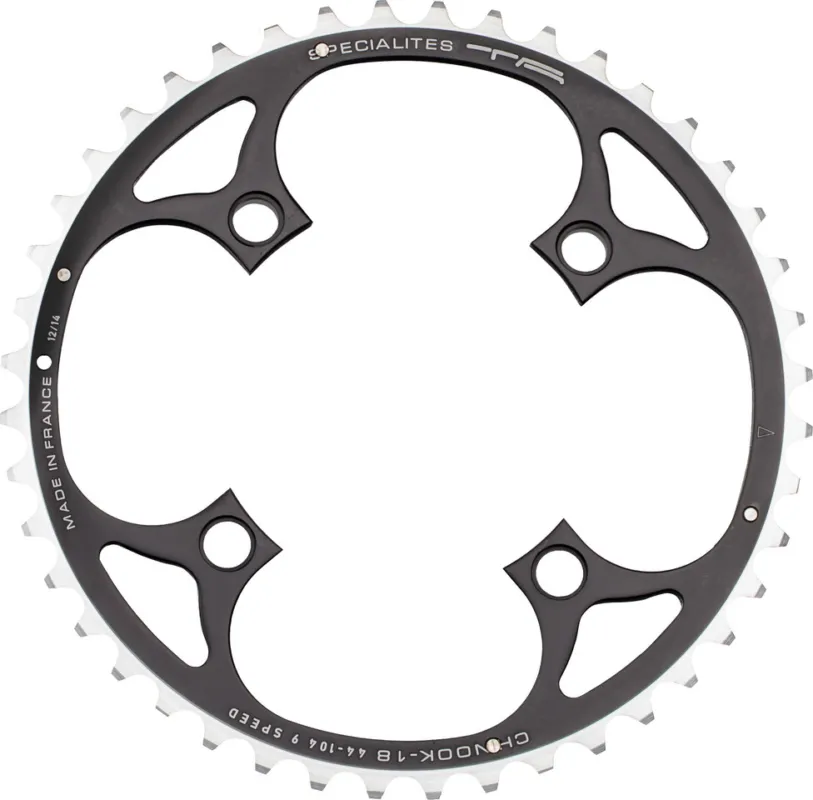 Expressversand TA Kettenblatt Chinook, 4-Arm, außen, 104 mm Lochkreis, 18 mm Aufnahme - schwarz | 42 Z
