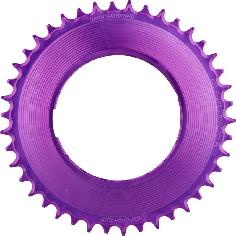 Neu Im Sortiment Garbaruk Thread Mount Kettenblatt für SRAM RED XPLR AXS PM Rund - violett | 42 | 42 Z