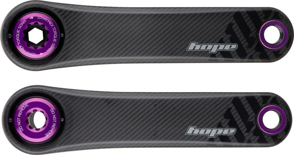 Heißes Angebot Hope Carbon 68 / 73 mm Kurbel - purple | 170,0 mm | ohne Kettenblatt