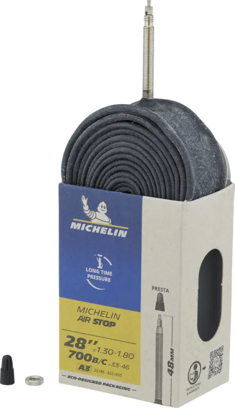 Michelin Schlauch A3 Airstop für 28" - universal | 33-622 bis 46-622 | SV | 33-46 x 622-635 SV 48 mm | 48 mm Echt