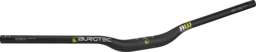 Burgtec Ride Wide Carbon Enduro 35 30 mm Riser Lenker - UD Carbon | 800 mm Gratis Versand