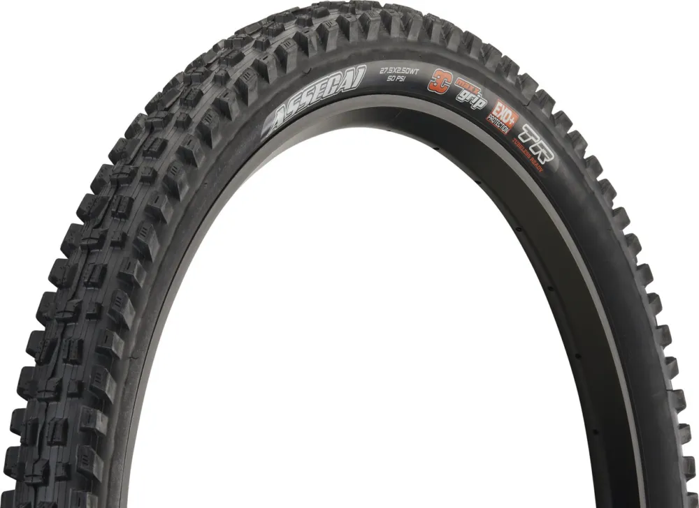 Must-Have Maxxis Assegai 3C MaxxGrip EXO+ WT TR 27,5" Faltreifen - schwarz | 27.5 " | 63 mm | 63-584 | 2.5 "