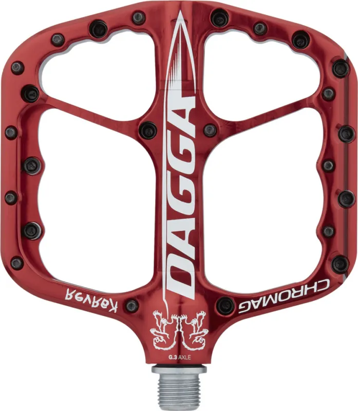 Expressversand Chromag Dagga Plattformpedale - red