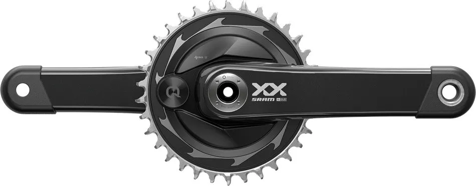 Saisonangebot SRAM XX SL Eagle AXS DUB Transmission 12-fach Powermeter Kurbelgarnitur - black | 175,0 mm | 34