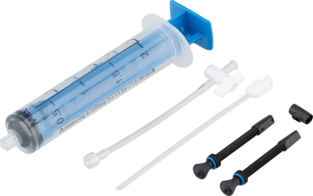milKit Tubeless Compact Service Kit - transparent-blau | 45 mm Ausverkauf