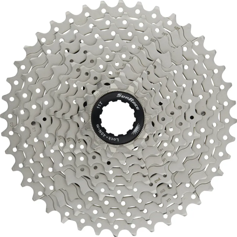 Meistverkauft SunRace CSMS3 10-fach Kassette - metallic silver | 11-40