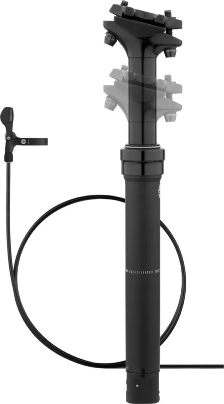 CONTEC Drop-A-Gogo 60 mm Vario-Sattelstütze - schwarz | 295 mm | Klemmschelle (geteilt ) | 0 mm | 27,2 mm | 1-fach Finale Aktion