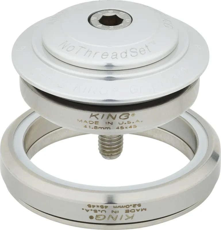 Chris King DropSet 5 IS42/28,6 - IS52/40 GripLock Steuersatz - silver | 1 1\\/8" - 1,5" tapered | IS42\\/28,6 - IS52\\/40 Sofort Bestellen