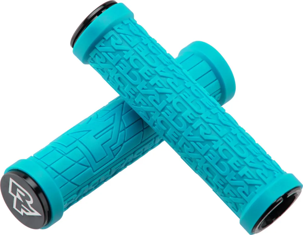 Günstig Race Face Grippler Lock On Lenkergriffe - turquoise | 30 mm