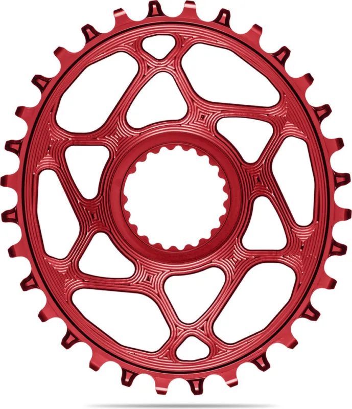 Mega-Angebot absoluteBLACK Oval Kettenblatt für Shimano DM M9100 /M8100 /M7100/M6100 /HG+ 12-fach - red | 30 | 30 Z