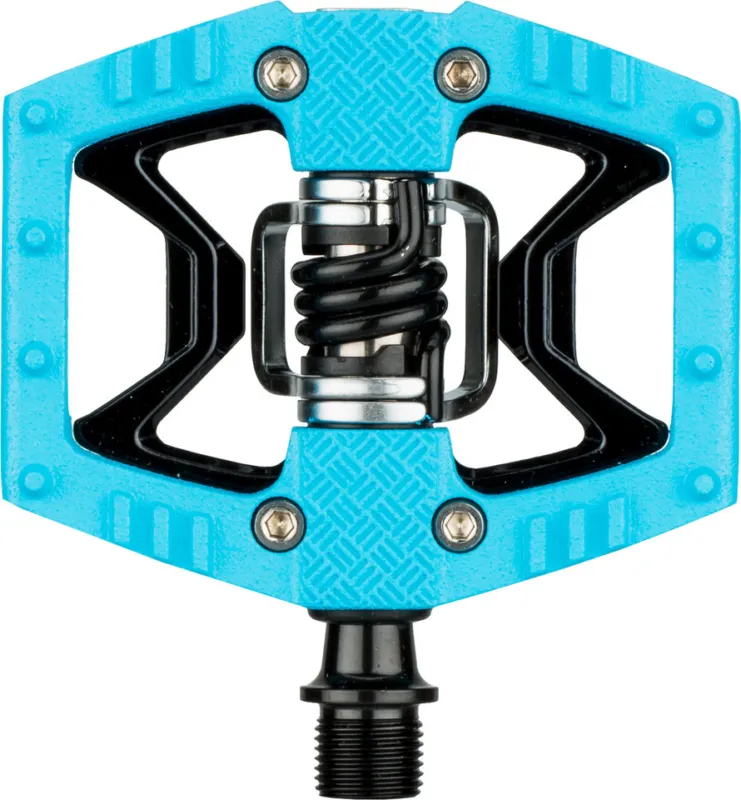 crankbrothers Double Shot 2 Klick-/Plattformpedale - blue-black Garantierte Lieferung