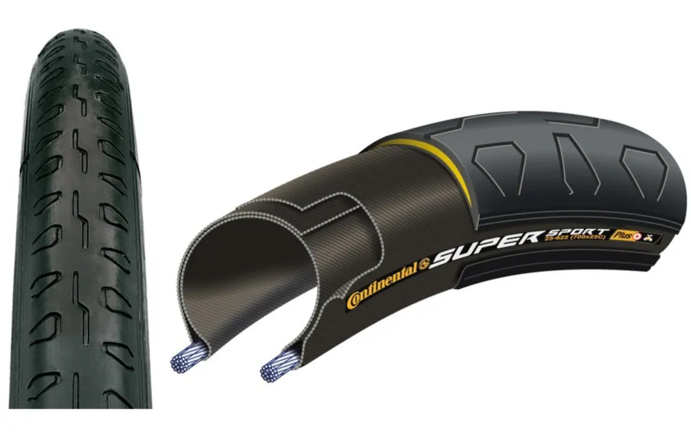 Solange Der Vorrat Reicht Continental Reifen Super Sport Plus faltbar - 700x23C