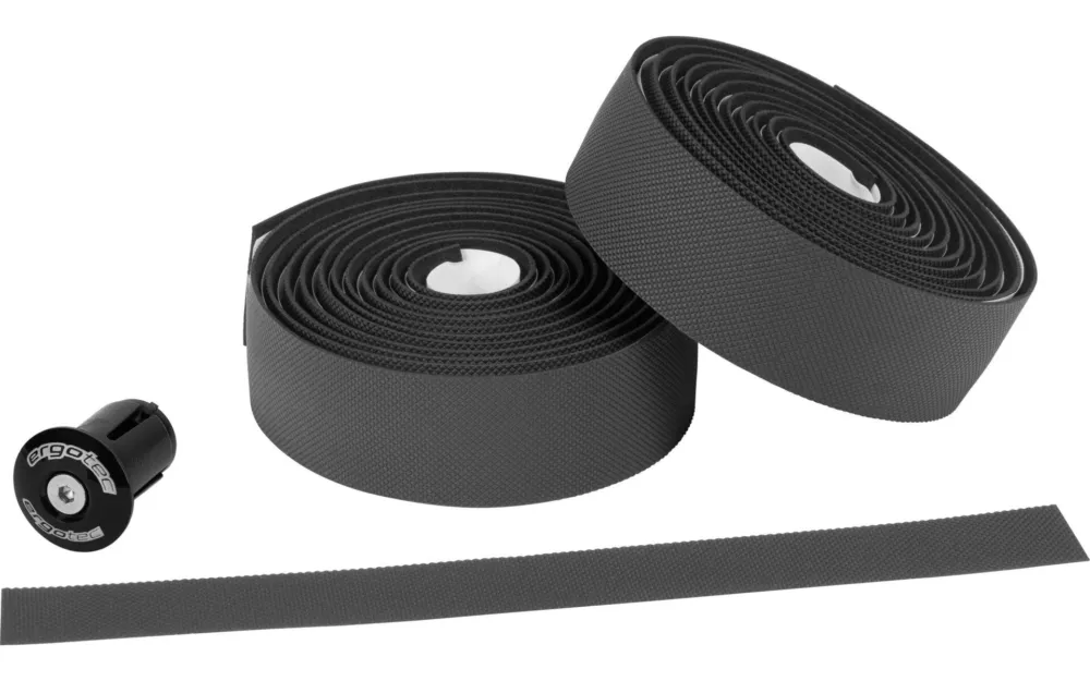 Versand Am Gleichen Tag Ergotec Vigo Lenkerband PU+Gel 2,8 mm dick, mit Endkappen, schwarz