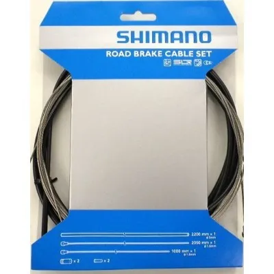 Shimano Züge Hüllen Bremszugset vorn & hinten Race schwarz Zertifiziert
