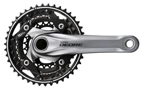 Shimano Kurbelgarnitur DEORE FC-M610-S 10-fach (175mm) (42-32-24) silber H Kracherpreis