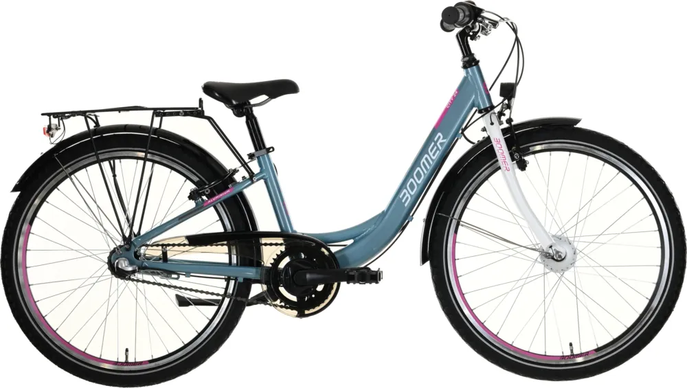 Boomer CITY 24 N7 - 24 Zoll - Tiefeinsteiger - grey blue/white/pink - Größe 31 CM Sale