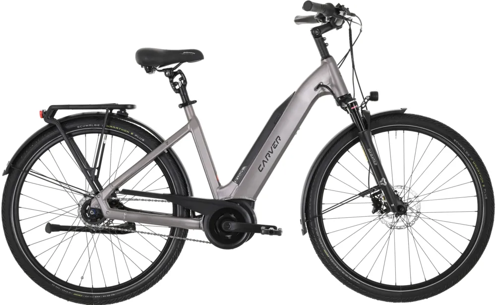 Versand Am Gleichen Tag Carver Cityzen E.440 FL - 500 Wh - 28 Zoll - Tiefeinsteiger - light anthracite/dark anthracite/black - Größe 55 CM