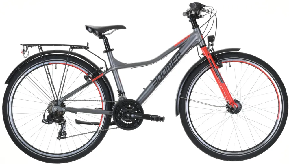 Boomer RACER 26 - 26 Zoll - Diamant - anthracite/black/red - Größe 40 CM Preiswert