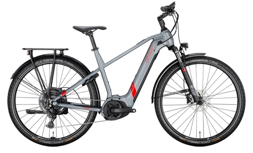 Conway Cairon T 2.0 625 SE - 625 Wh - 28 Zoll - Diamant - shadowgrey metallic matt / red metallic - Größe 54 CM / L Finale Aktion