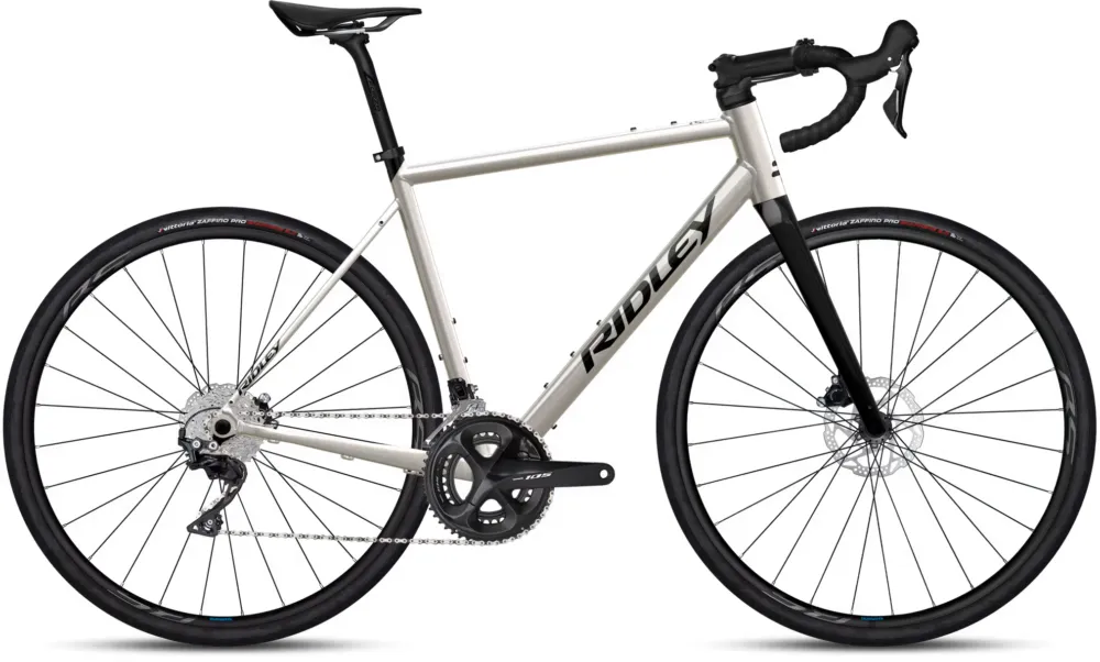 Bestpreis Ridley Grifn A 105 2x12 - Shimano RS171 DB - 28 Zoll - Diamant - 2026 - Chain Silver Grey // PC66 - Größe L