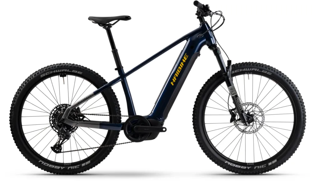 Aktuell Haibike Alltrack 10 29 - 800 Wh - 29 Zoll - Diamant - blue/titan/yellow glänzend - Größe L