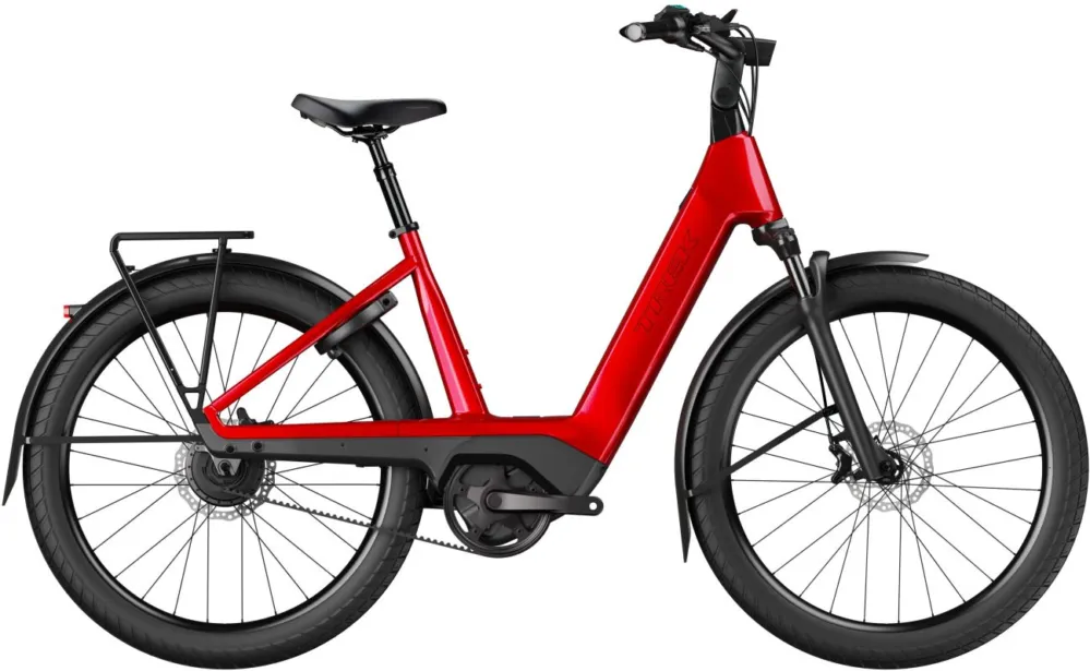 Schnäppchen Trek Charter+ 4 Enviolo Belt Lowstep - 800 Wh - 27,5 Zoll - Tiefeinsteiger - 2026 - Fury Red - Größe L