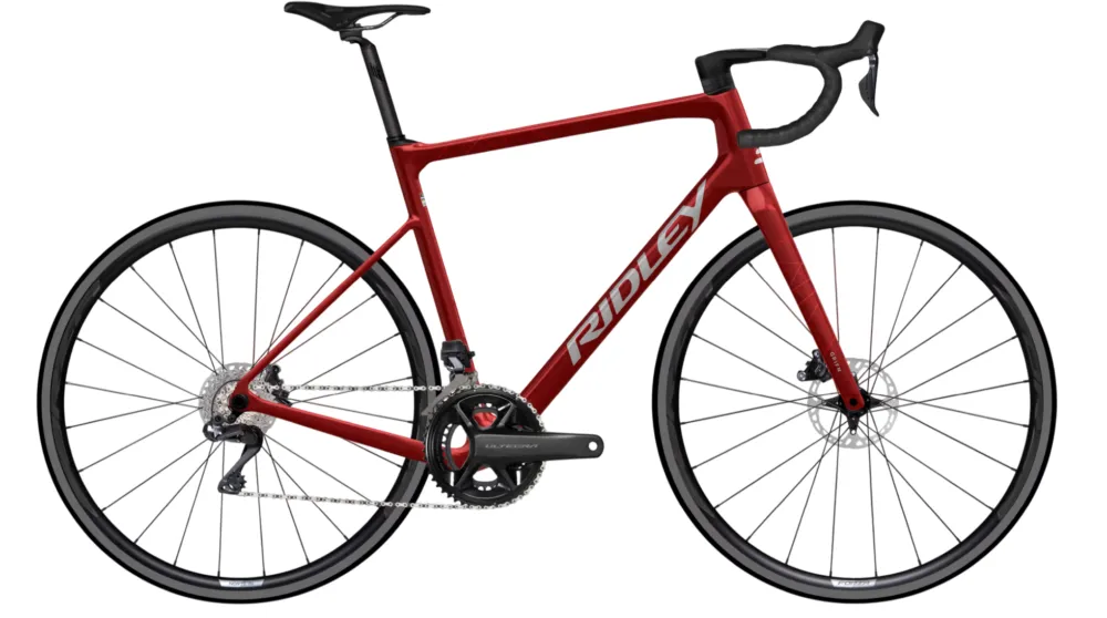 Aktuell Ridley Grifn - Shimano GRX600 - 28 Zoll - Diamant - 2026 - Candy Red Metallic Silver - Größe XS