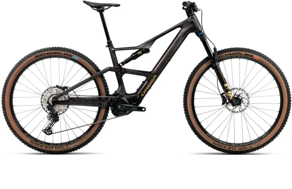 Echt Orbea Rise SL M20 630W - 630 Wh - 29 Zoll - Fully - Cosmic Carbon View - Golden Sand (Gloss) - Größe M