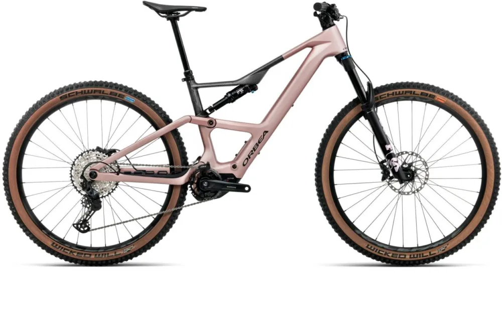 Orbea Rise SL M20 420W - 420 Wh - 29 Zoll - Fully - Desert Rose - Carbon Raw (Matt) - Größe S Markenware