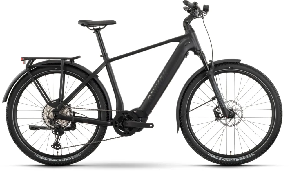 Echt Raymon Tourray Ultimate 800 - 800 Wh - 27,5 Zoll - Diamant - 2026 - black/chrome/bronze - Größe L
