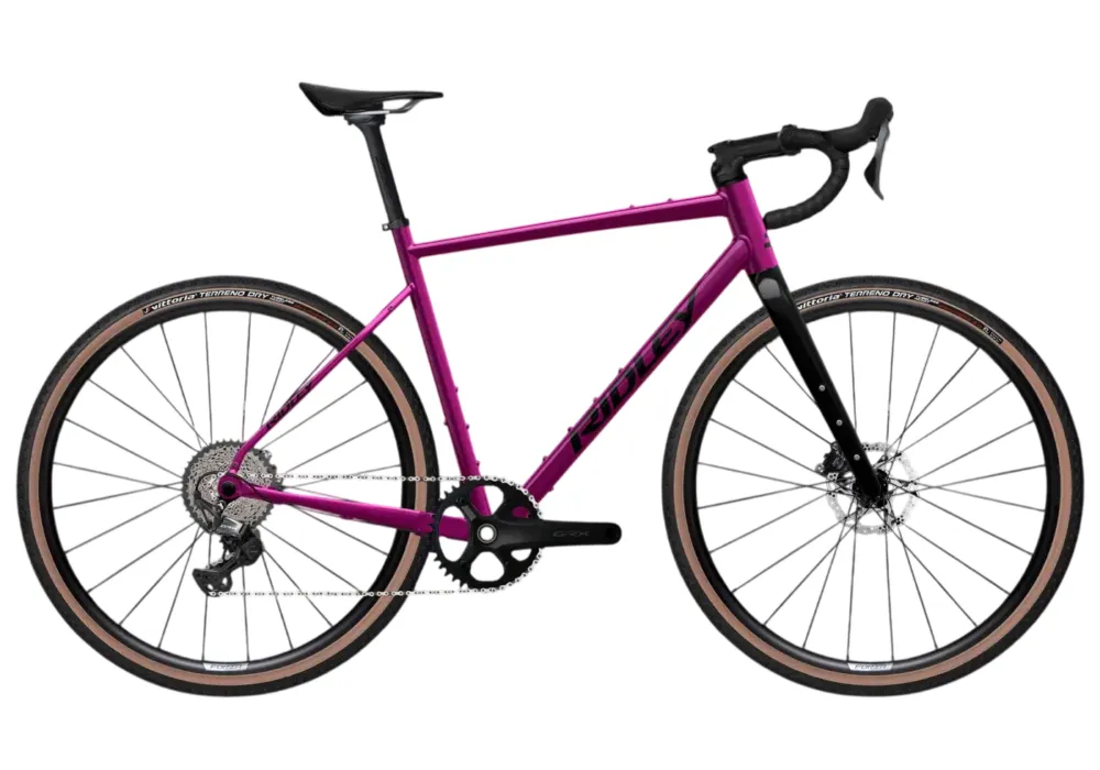 Sichere Zahlung Ridley Kanzo Adventure Alu - Shimano GRX800 1x - 28 Zoll - Diamant - Jazzberry Jam Metallic / PC69 / KAV01CS - Größe S