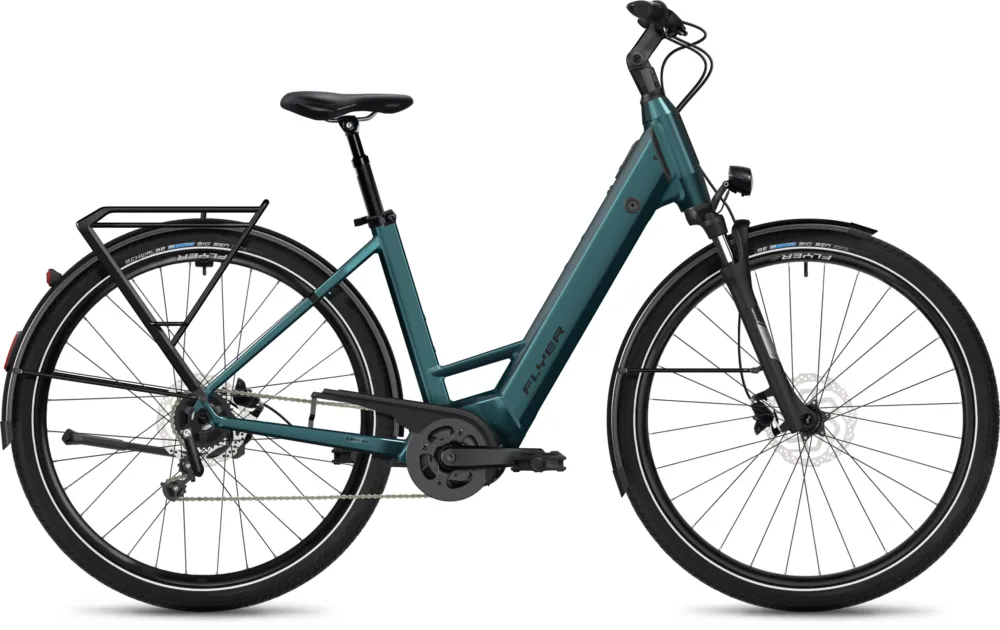 Beliebt Flyer G1 Gotour EL 3.40 - 625 Wh - 28 Zoll - Tiefeinsteiger - Jasper Green Gloss - Größe XS/S