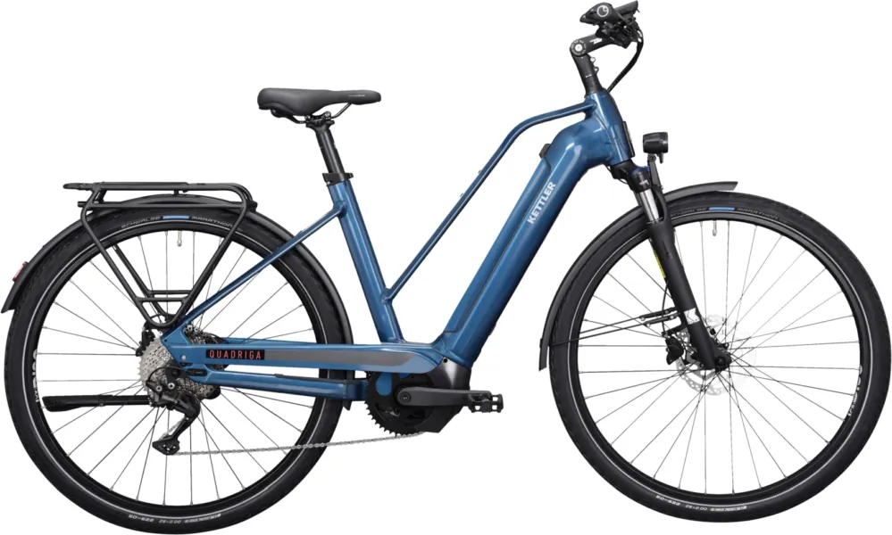Kettler Quadriga CX10 LG - 750 Wh - 28 Zoll - Trapez - dark blue shiny - Größe 53 CM Abverkauf